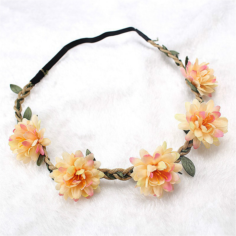 Wedding Arch Flower - Kobiety ślubna opaska kwiatowa dziewczyny Boho