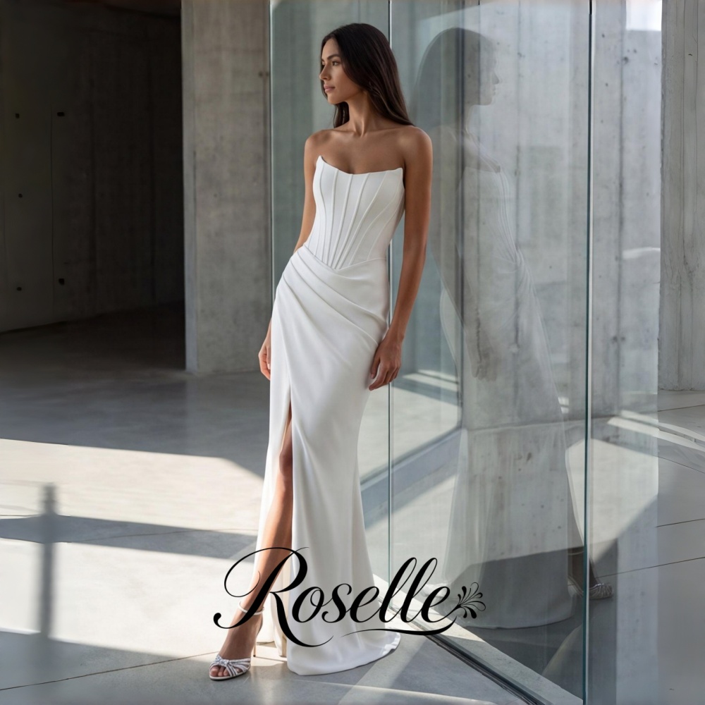 Wedding Qw - ROSELLE Suknia Ślubna Syrena Prosta Elegancka