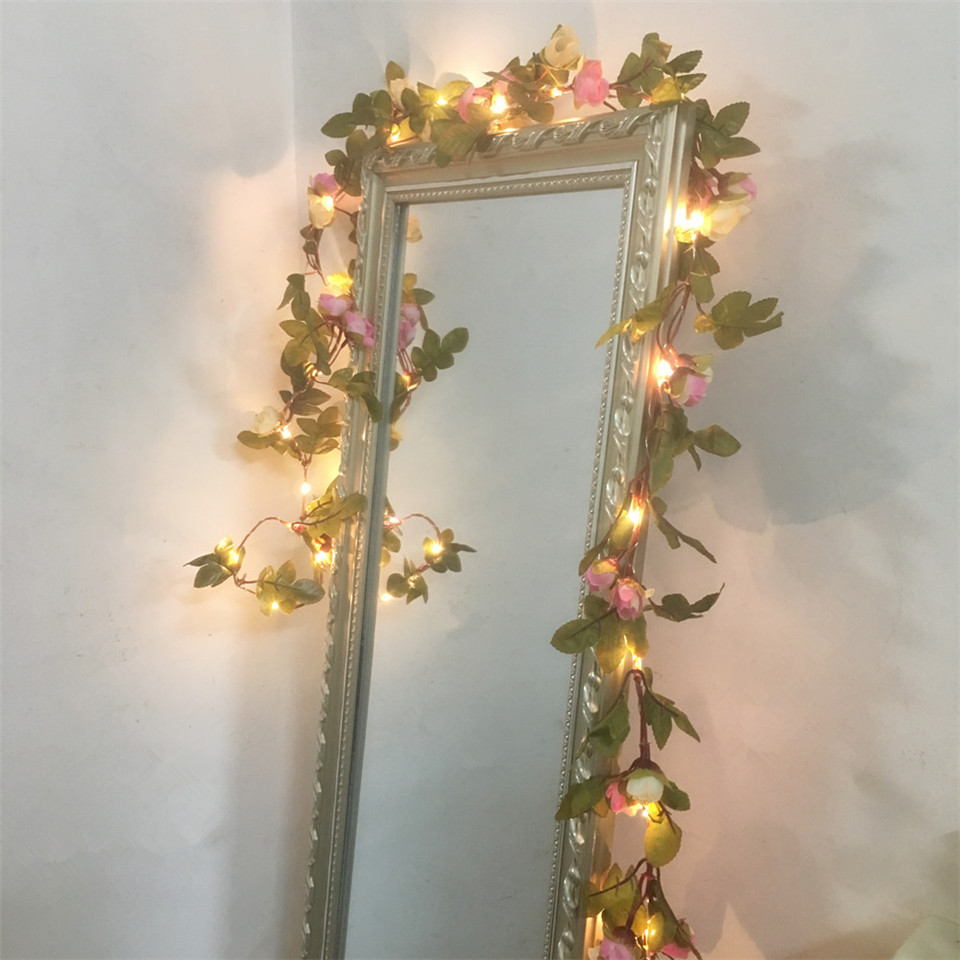 Wedding Arch Flower - DACHAN HANDMADE 2.2M 25 LED Różowe