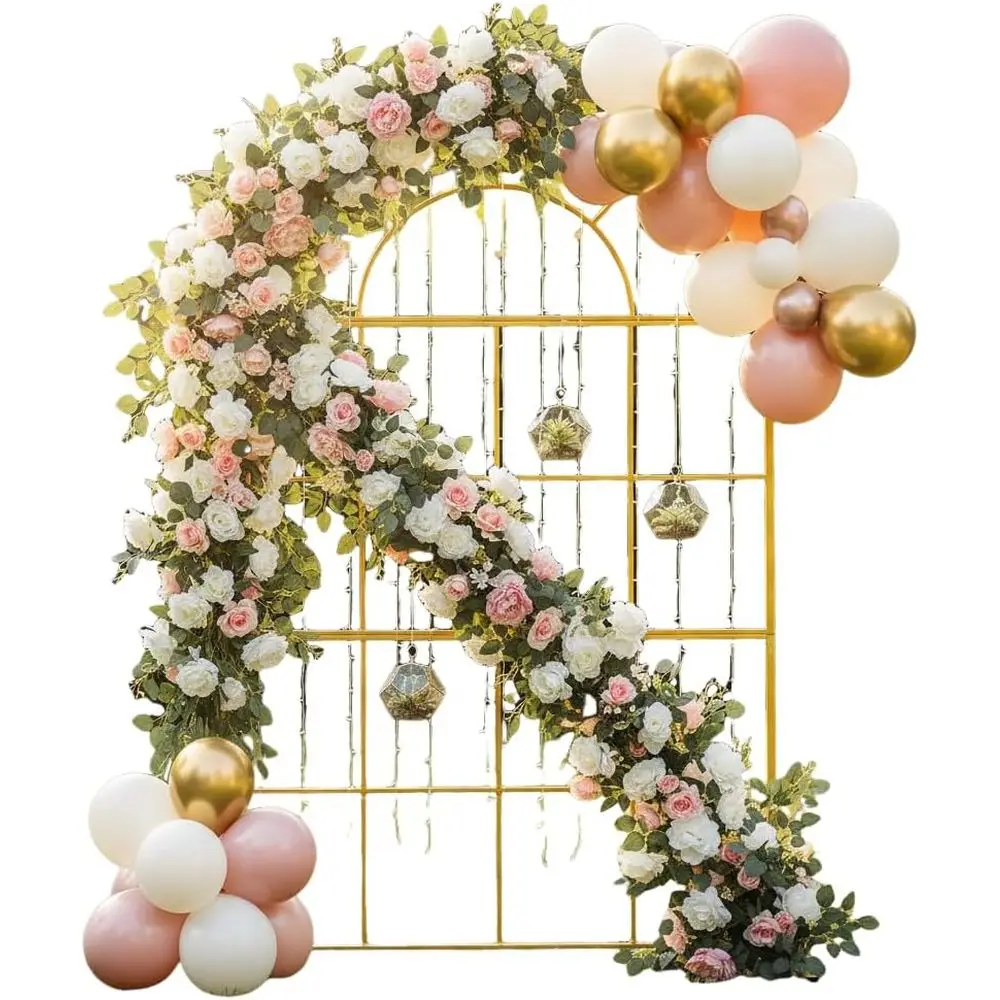 Wedding Balloon Arch - Złote metalowe łuki ślubne, dekoracja na