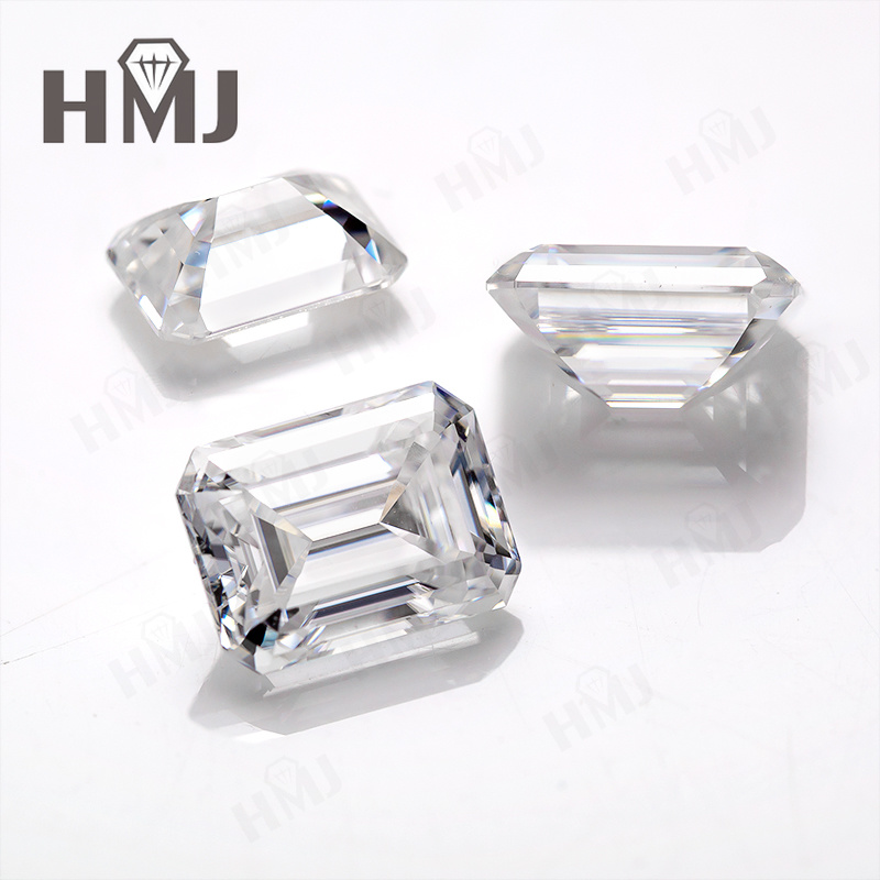 Wedding Supply Wholesale - Hurtowe kamienie Moissanite, szlif szmaragdowy, kolor