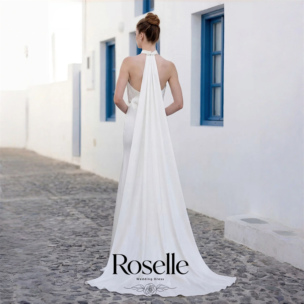 Wedding Qw - ROSELLE Suknia ślubna typu halter, bez