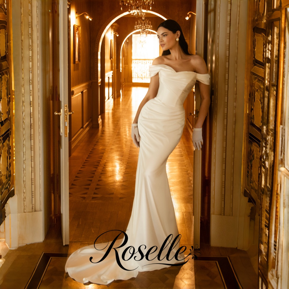Wedding Qw - ROSELLE Suknia Ślubna Syrena Prosta Elegancka