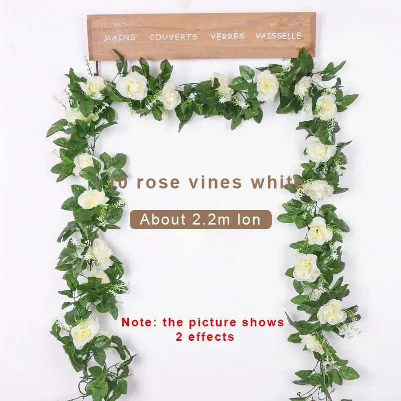 Wedding Arch Flower - 1 szt. 2,2 m Sztuczny Biały