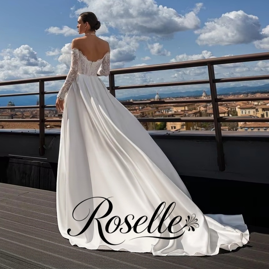 Wedding Qw - ROSELLE Koronkowa Suknia Ślubna w Linii