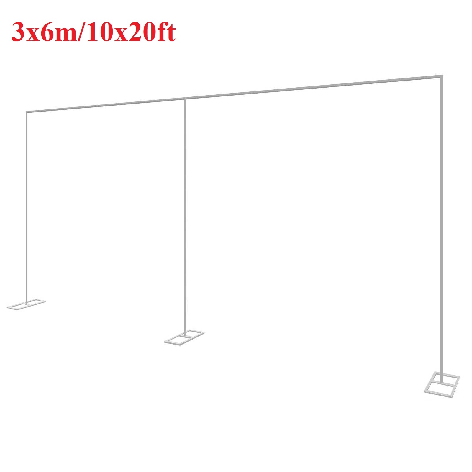 Wedding Balloon Arch - 3x6m/10x20ft metalowy łuk ślubny stojak Heavy