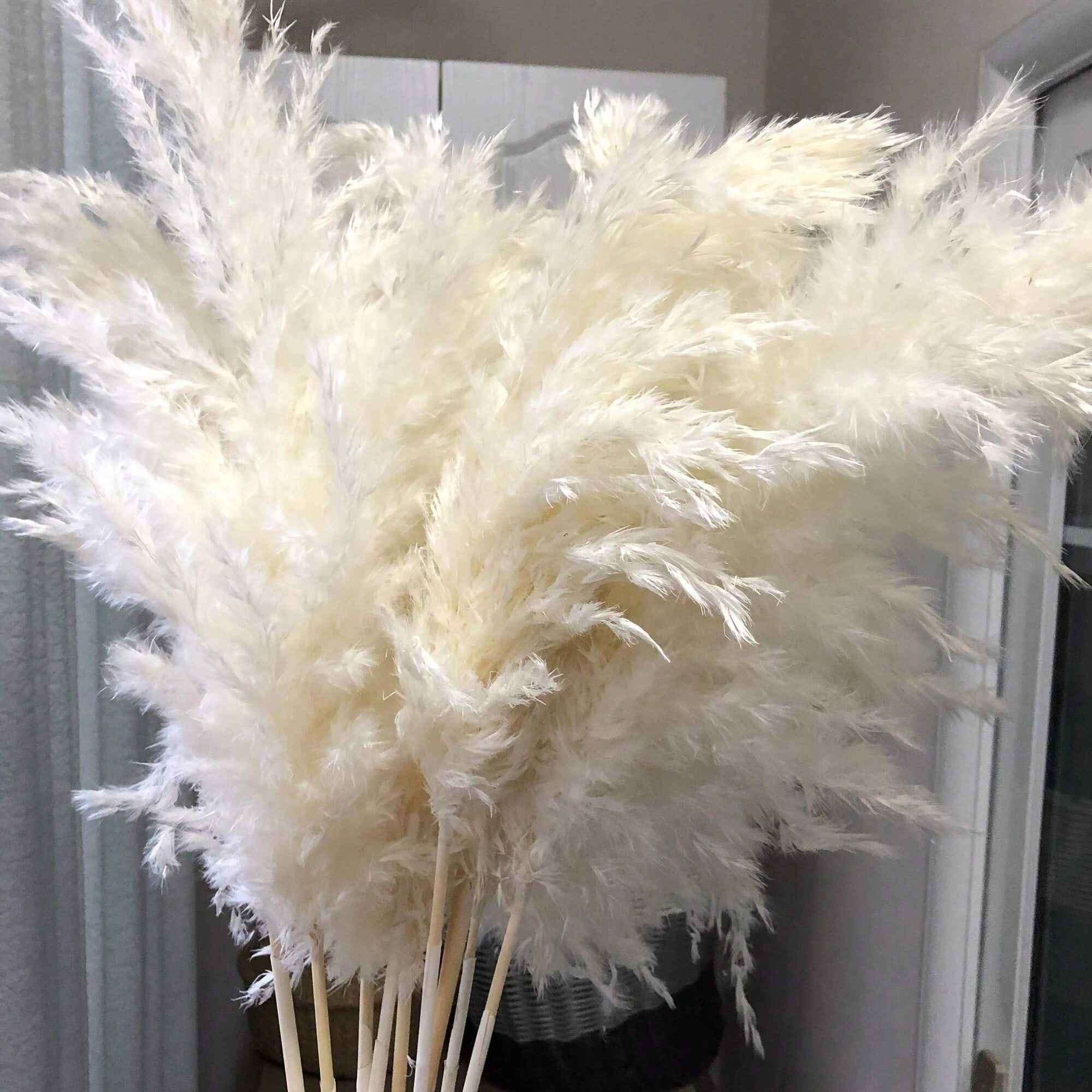 Wedding Arch Flower - 10/20/30 szt. Białe Sztuczne Trawy Pampasowe
