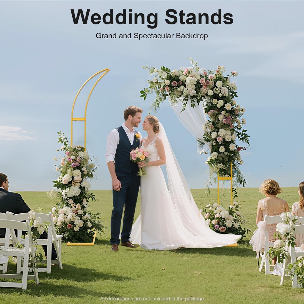 2 szt. Zakrzywione łuki ślubne – Wedding Arch Flower recenzja i cena