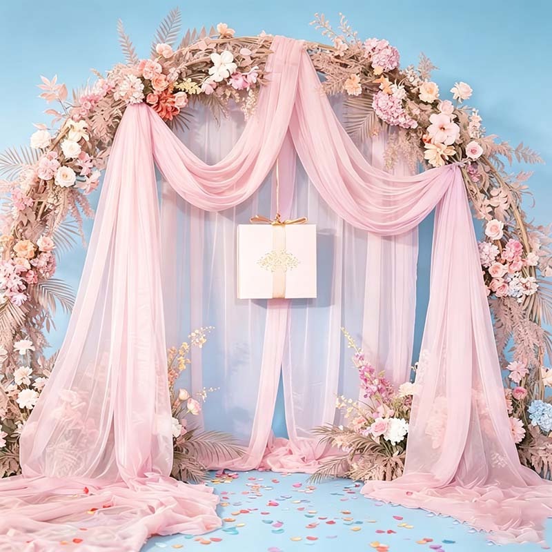 Miękka, jasnoróżowa tiulowa tk – Wedding Balloon Arch recenzja i cena