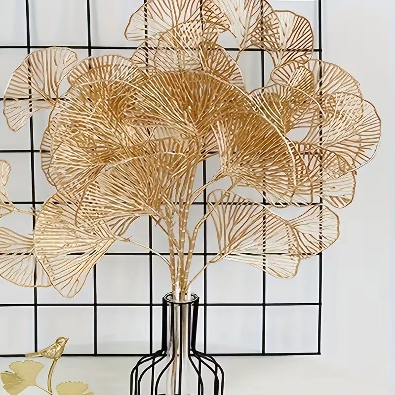 5 szt. Złote Liście Ginkgo, Eu – Wedding Arch Flower recenzja i cena