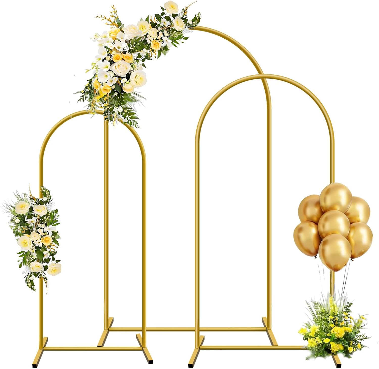 1 szt. Złoty Metalowy Łuk Tło  – Wedding Balloon Arch recenzja i cena