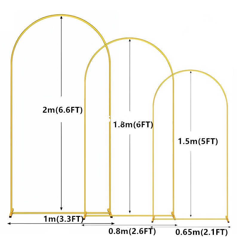1 szt. Złoty Metalowy Łuk Tło  – Wedding Balloon Arch recenzja i cena
