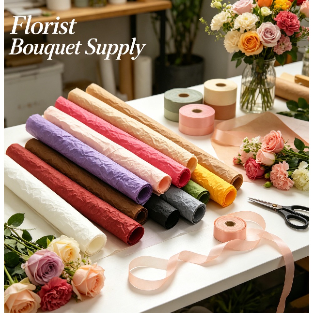 Gruba, gnieciona, kwiatowa okl – Good Floral & Wedding Decor Supply recenzja i cena