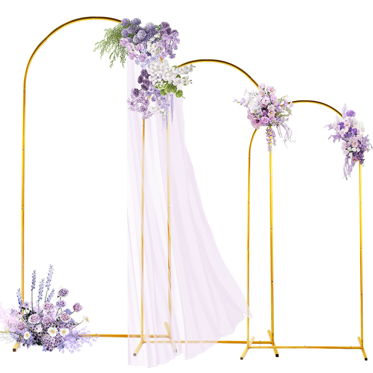 3-pak Złote Metalowe Łuki, Reg – Wedding Balloon Arch recenzja i cena